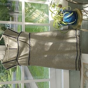 Tocca sleeveless print empire waist dress size 10